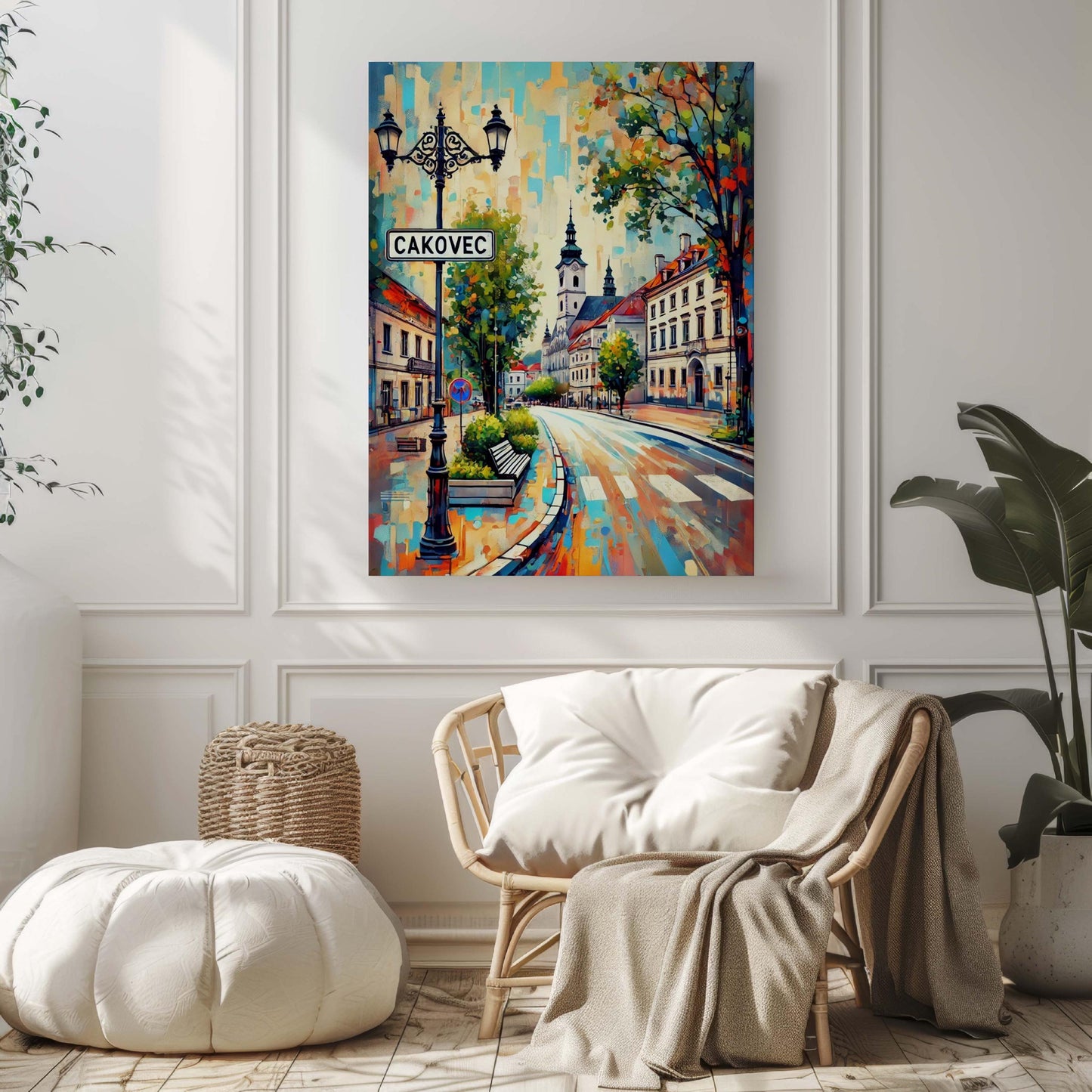 Cakovec Art Print - Croatian City Wall Art Travel Poster, European Home Decor & Housewarming Gift