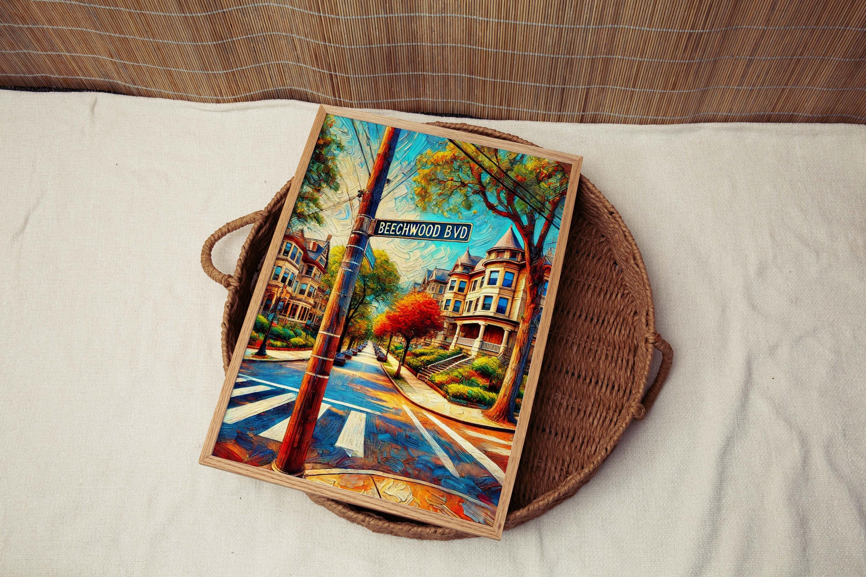 Beechwood Boulevard Wall Art - Pittsburgh, Pennsylvania, USA
