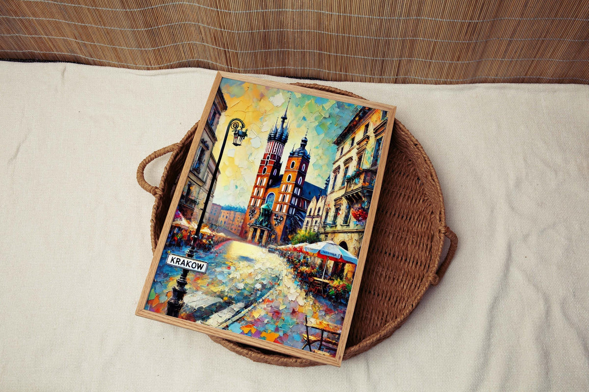 Krakow Vintage Poster - Krakow, Poland