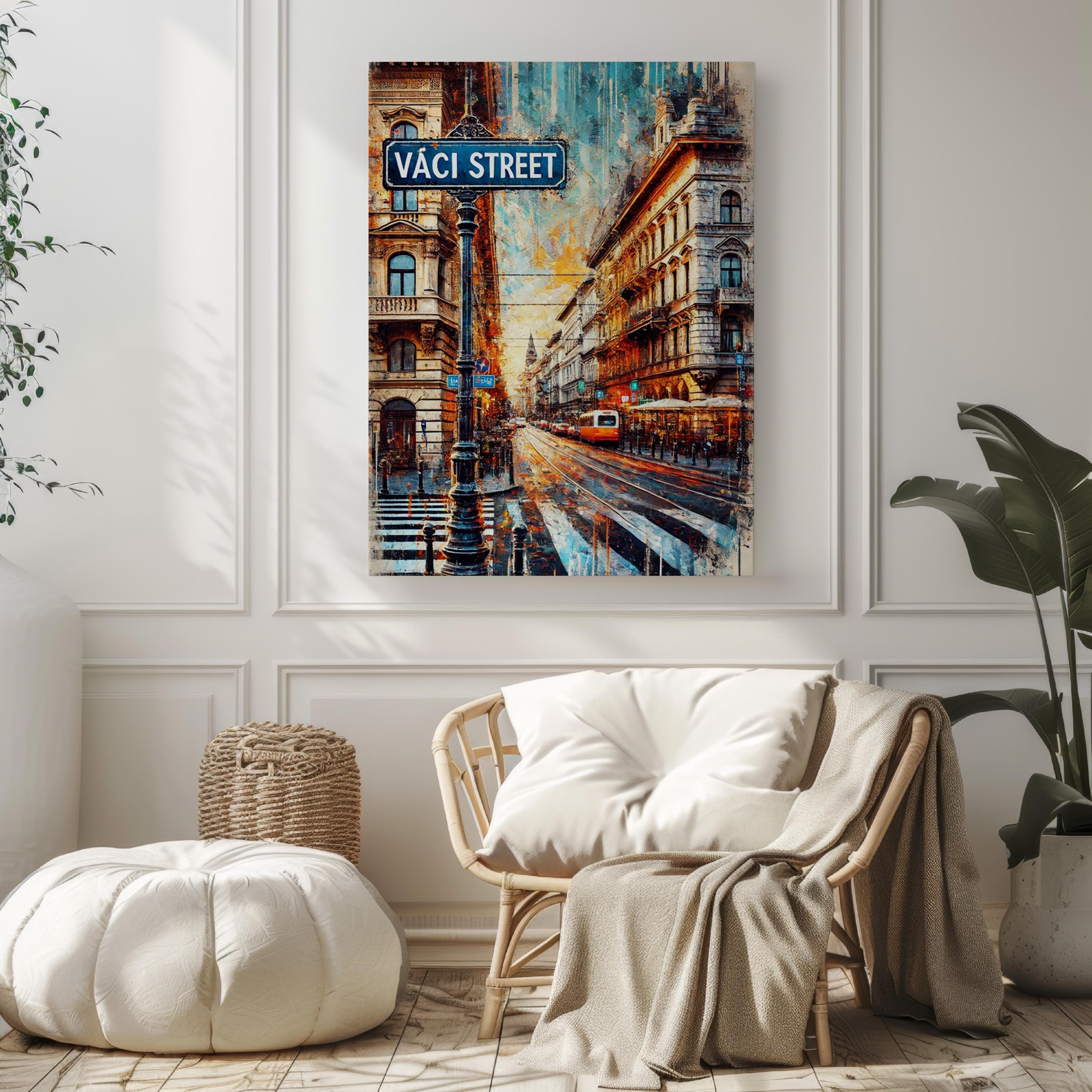 Vaci Street Print - Budapest, Hungary