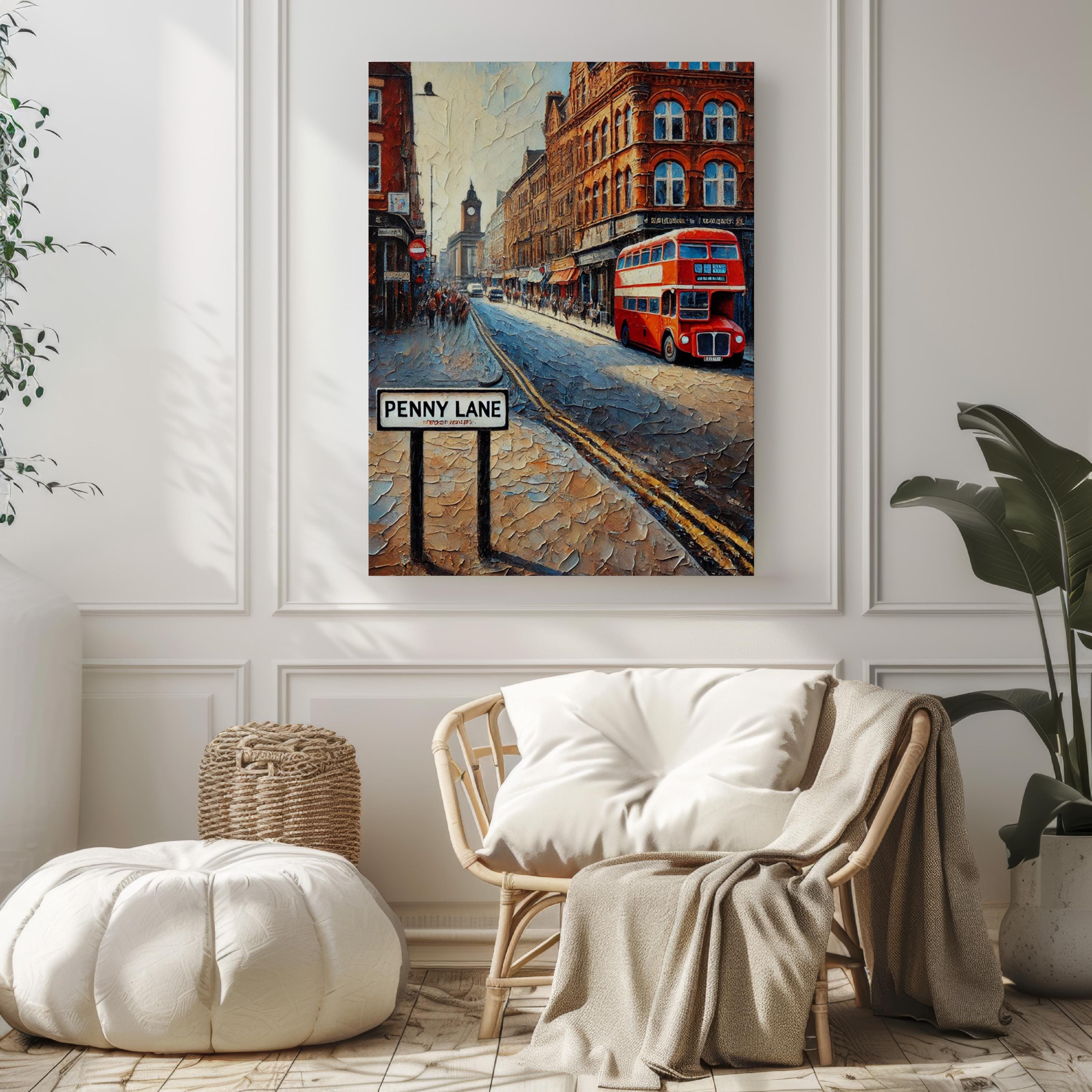 Penny Ln Print - Liverpool, England