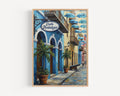 Calle Fortaleza Street Sign Print: Old San Juan Puerto Rico Travel Poster