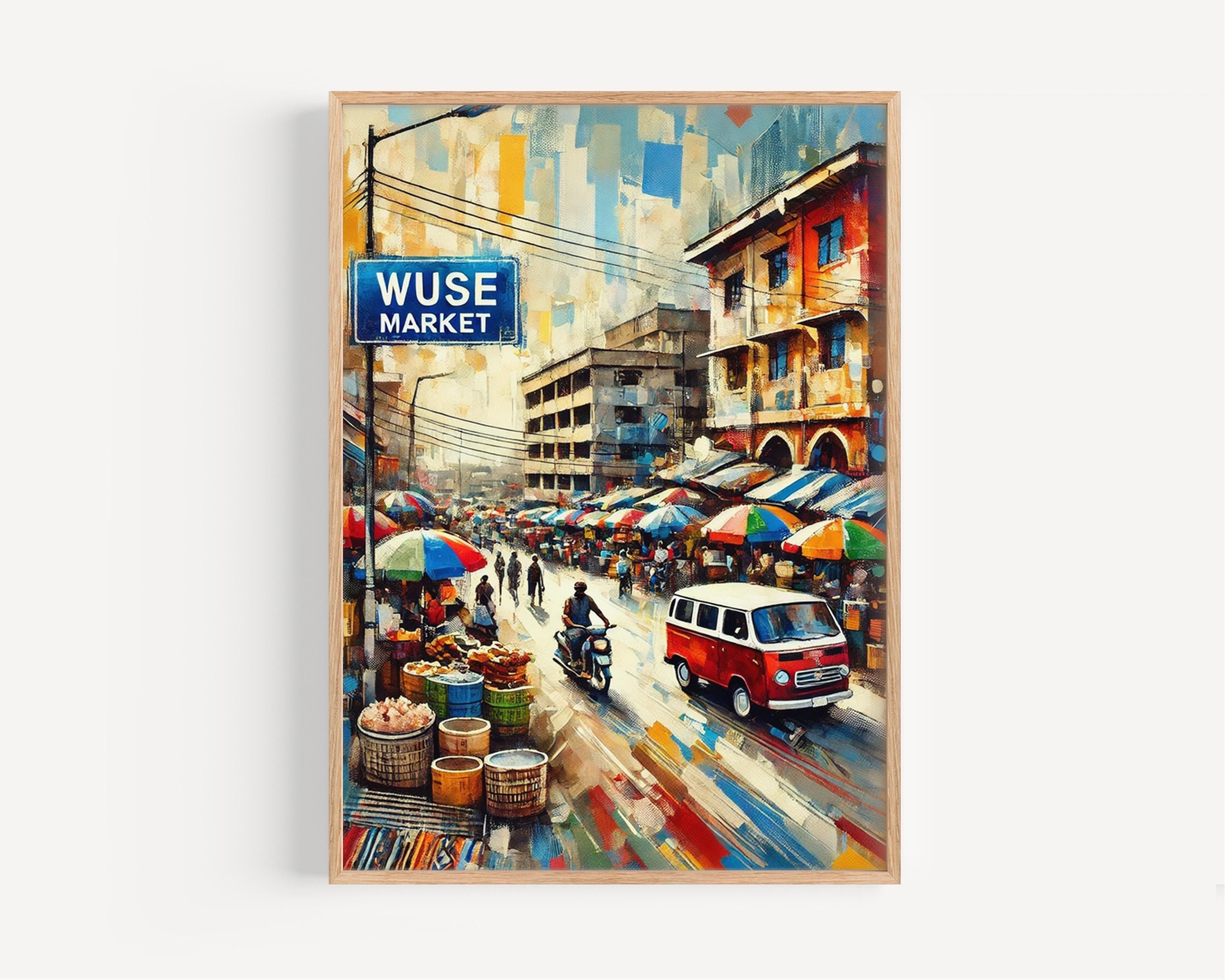 Wuse Market Street Print - Abuja, Nigeria