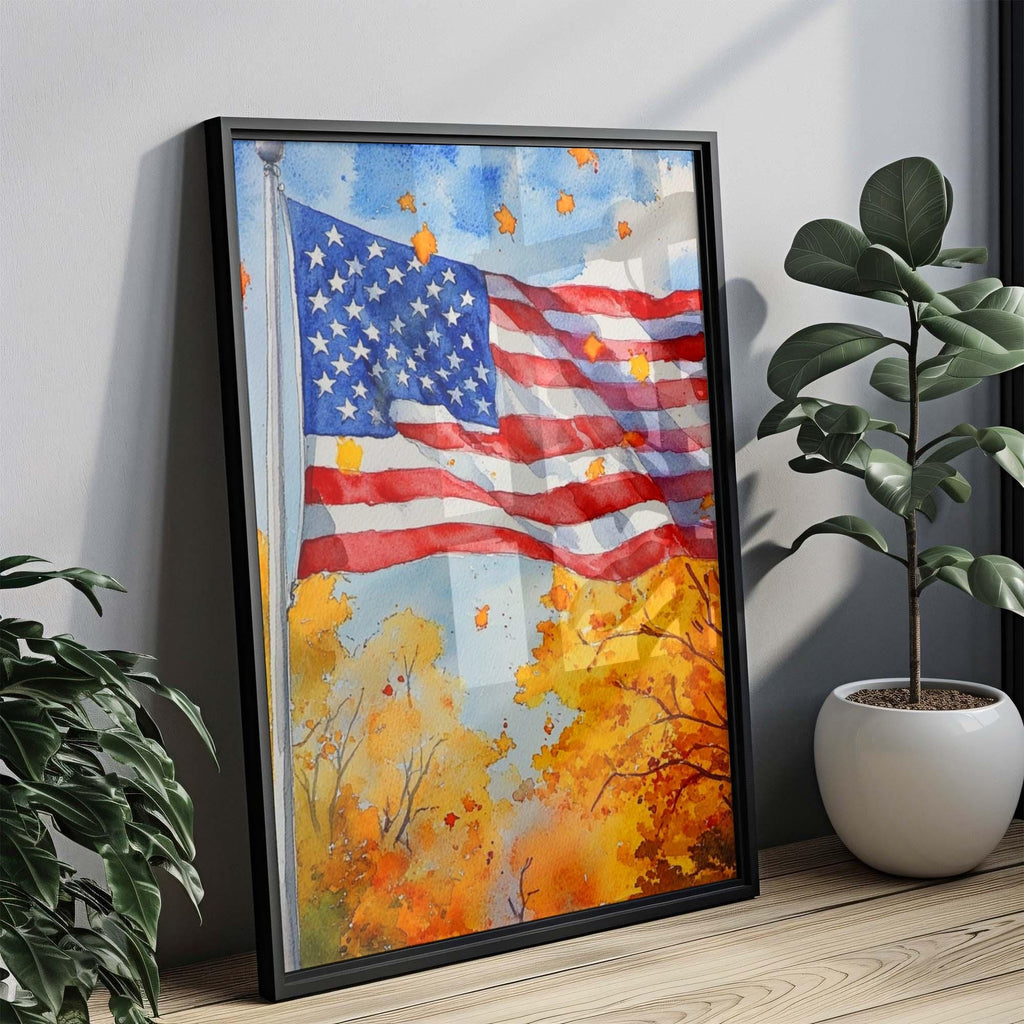 American Flag Wall Art Patriotic - United States
