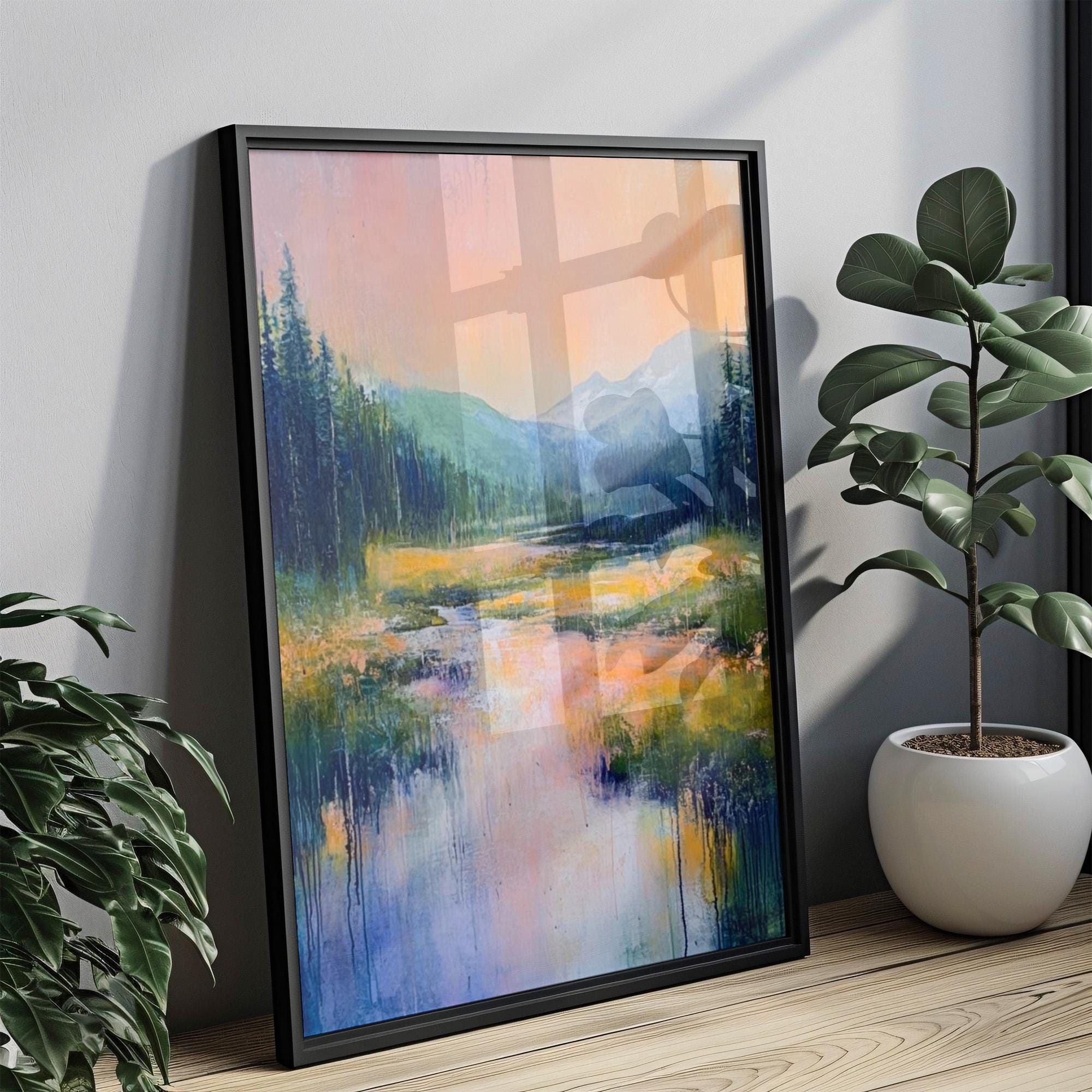 Yellowstone National Park Wall Art Abstract - USA