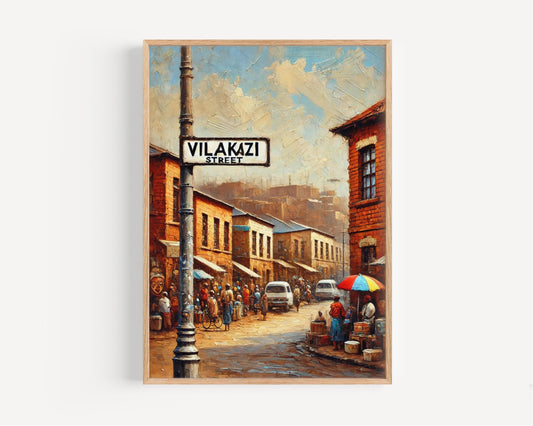 Vilakazi Street Wall Art, Soweto Print, South African Travel Poster, Nobel Peace Winners, Home Décor, Travel Souvenir, Fine Art Print