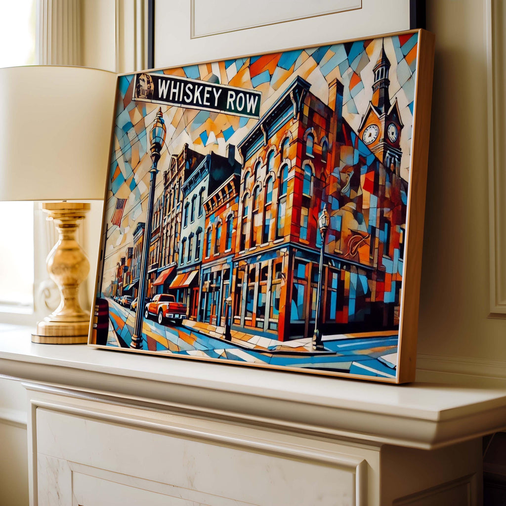 Whiskey Row Wall Art, Whiskey Row Print, Louisville Art, Louisville Gift, Travel Print, Travel Poster, Housewarming Gift, Kentucky Art, KY