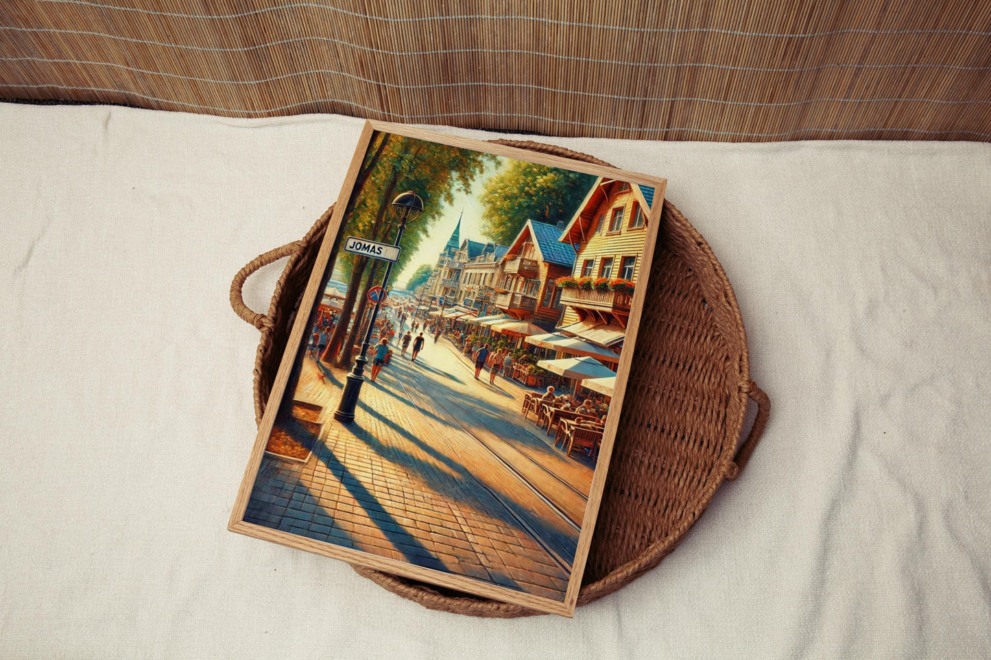 Jomas Street Art Print, Jūrmala Latvia, Baltic Coastal Scene