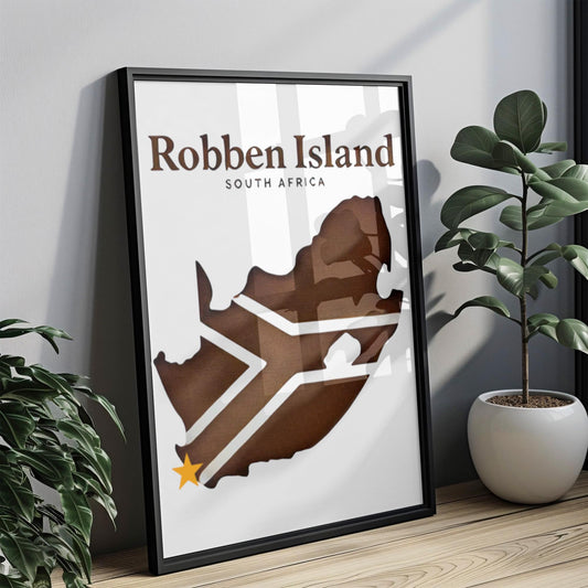 South Africa Robben Island Wall Art Print - Travel Home Decor, South Africa Gift, Housewarming & Wall Artwork