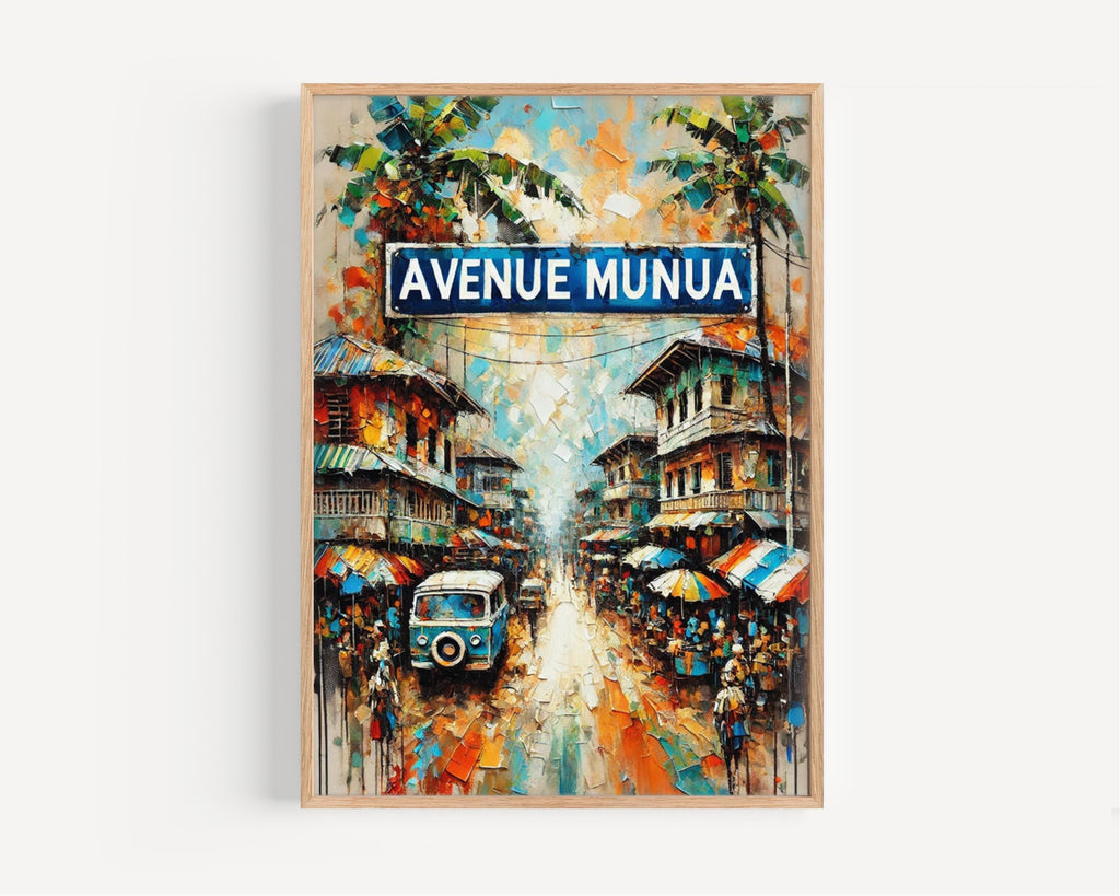 Avenue Munua Wall Art Print – Avenue Munua, USA, North America