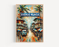 Avenue Munua Wall Art Print – Avenue Munua, USA, North America
