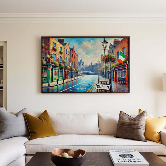 Dublin Art Print - Ireland City Wall Art, Travel Poster, Housewarming Gift, European Artwork, Dublin Travel Decor