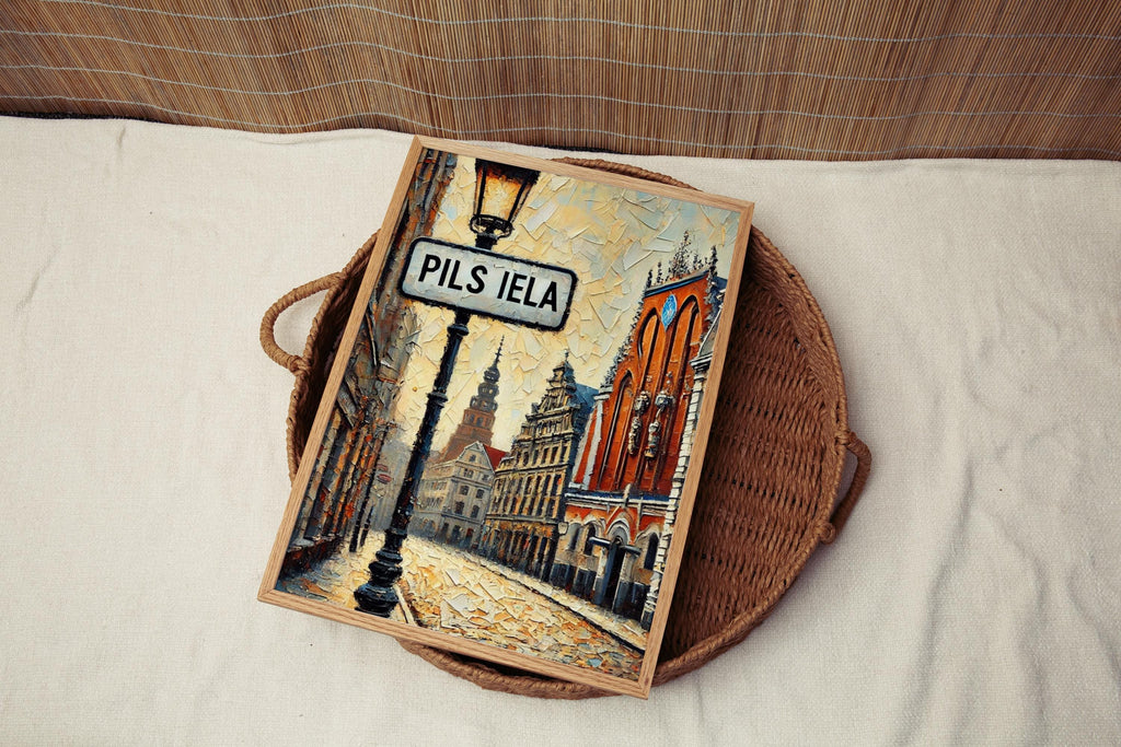 Pils Iela Wall Art Decor - Riga, Latvia