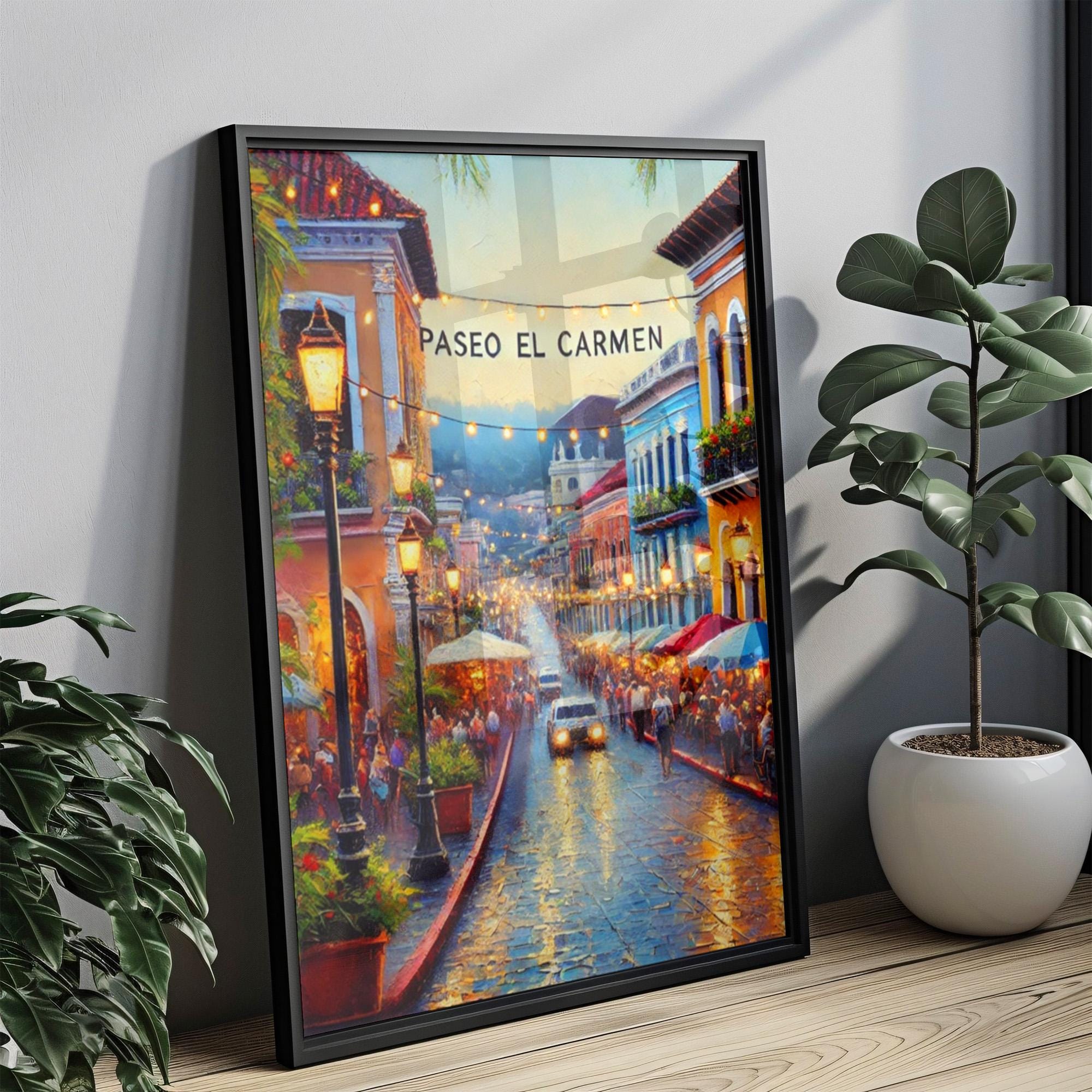 Paseo El Carmen Print - Santa Tecla, El Salvador