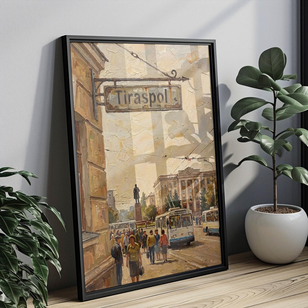 Tiraspol Moldova Wall Art Print: Soviet-Inspired Travel Poster