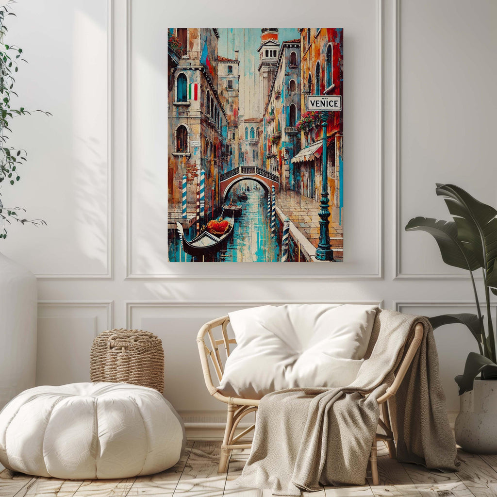 Venice Art Print - Italy Travel Poster, Venice Wall Art, European Decor, Italian Gift & Housewarming Travel Artwork