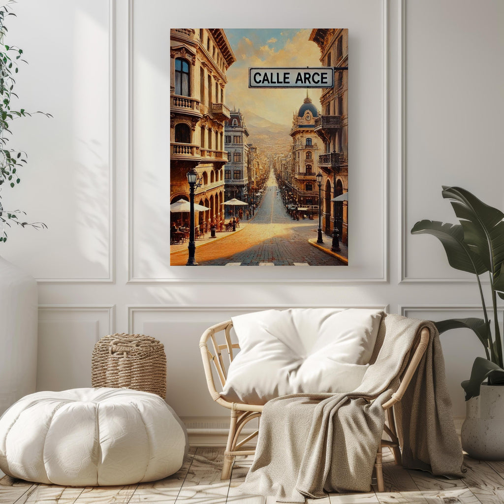 Calle Arce Poster Vintage - La Paz, Bolivia