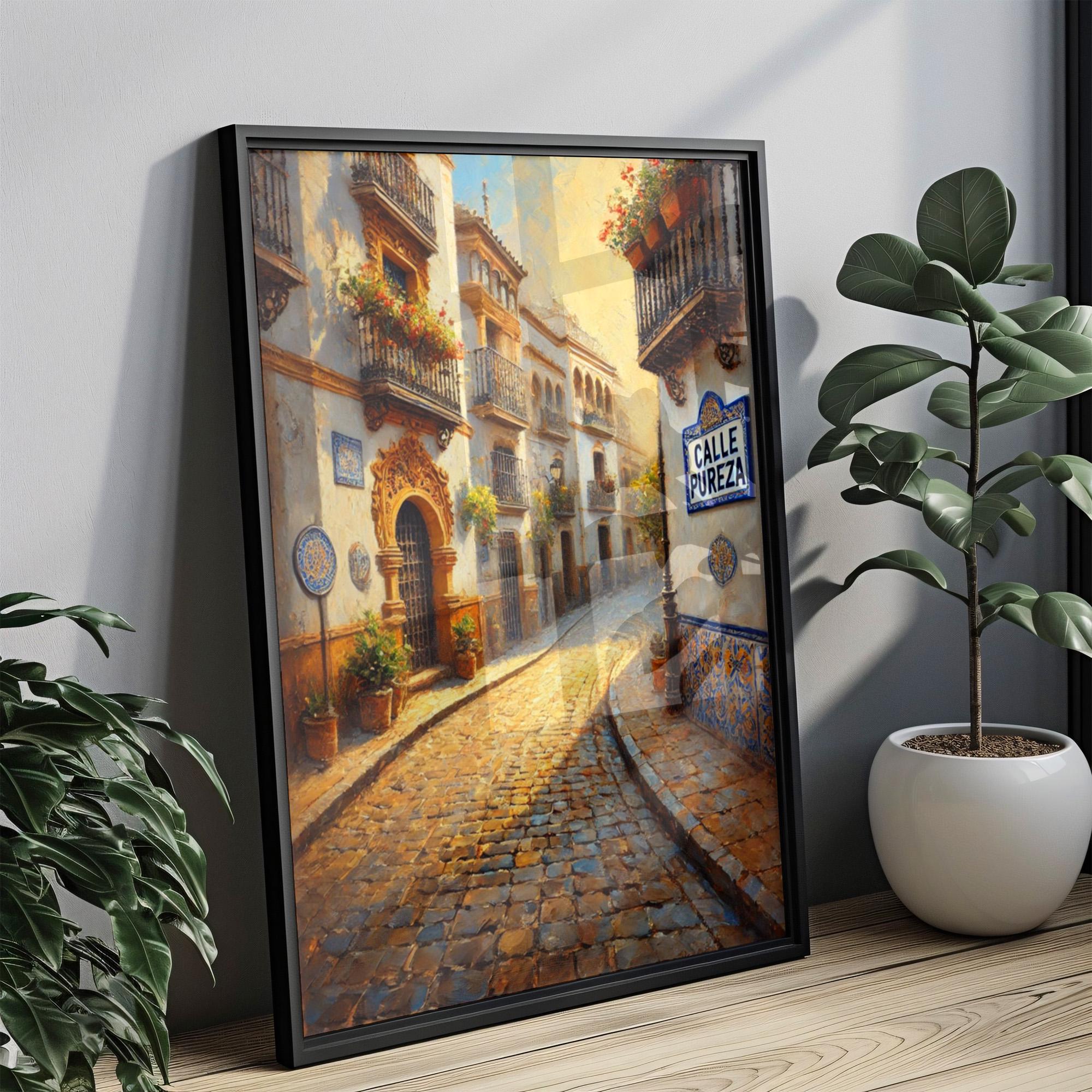 Calle Pureza Print - Seville, Spain