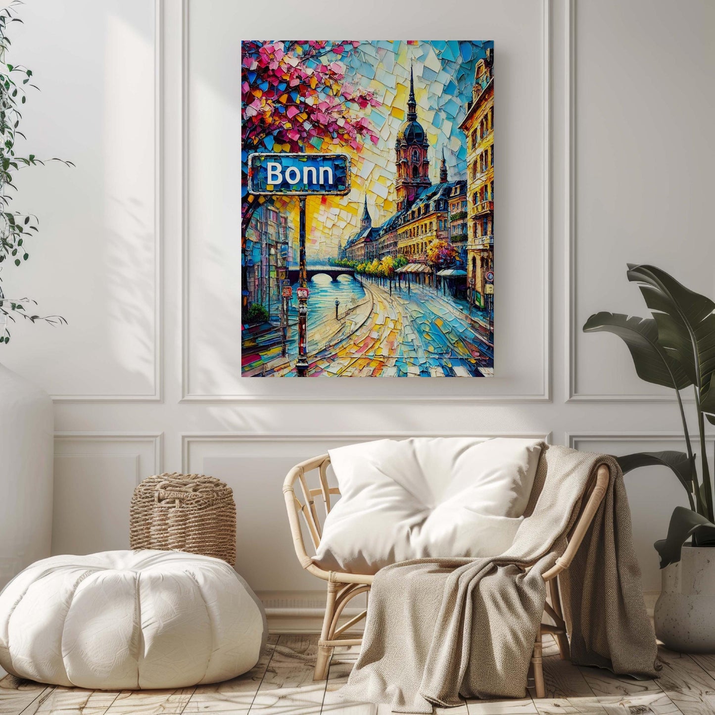 Bonn Art Travel Print - Germany City Wall Art, European Poster, Housewarming Gift, German Artwork, Bonn Decor