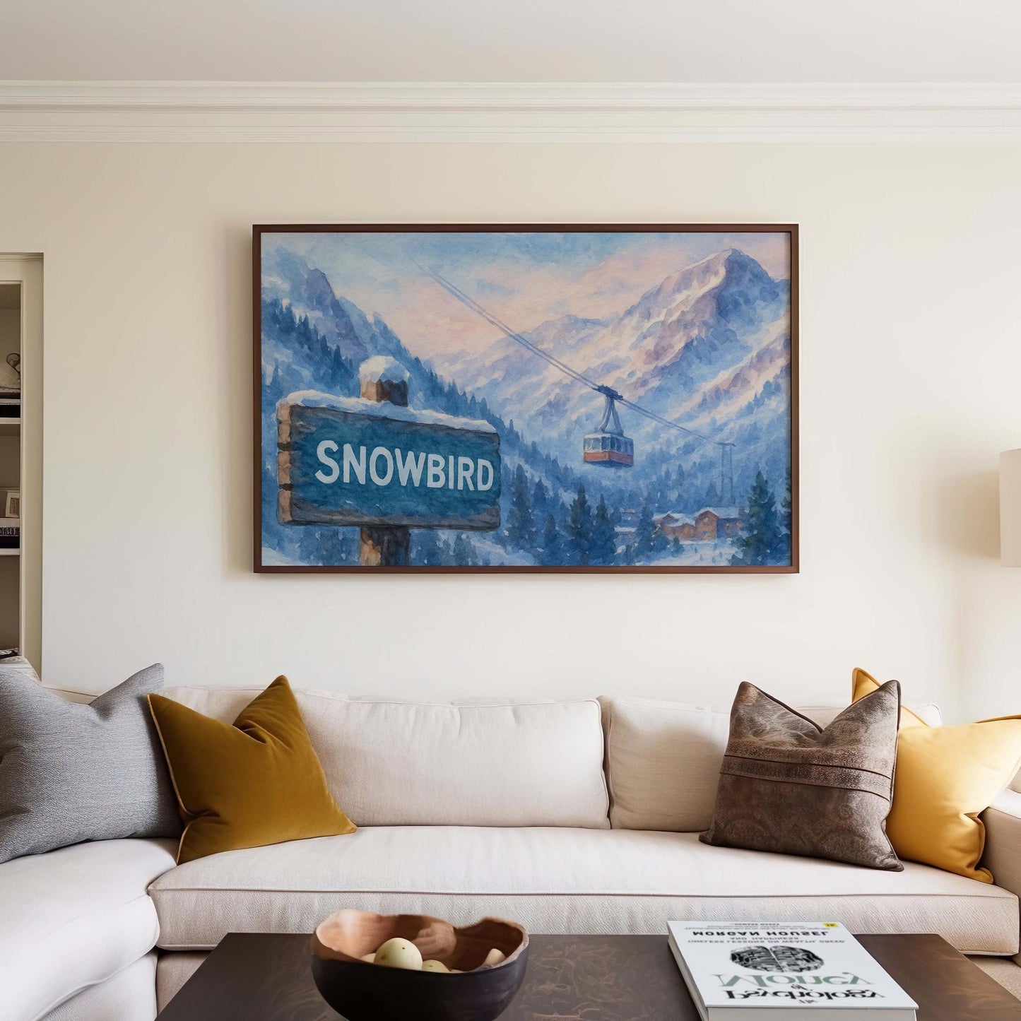 Snowbird Ski Resort Art Print: Utah Winter Landscape