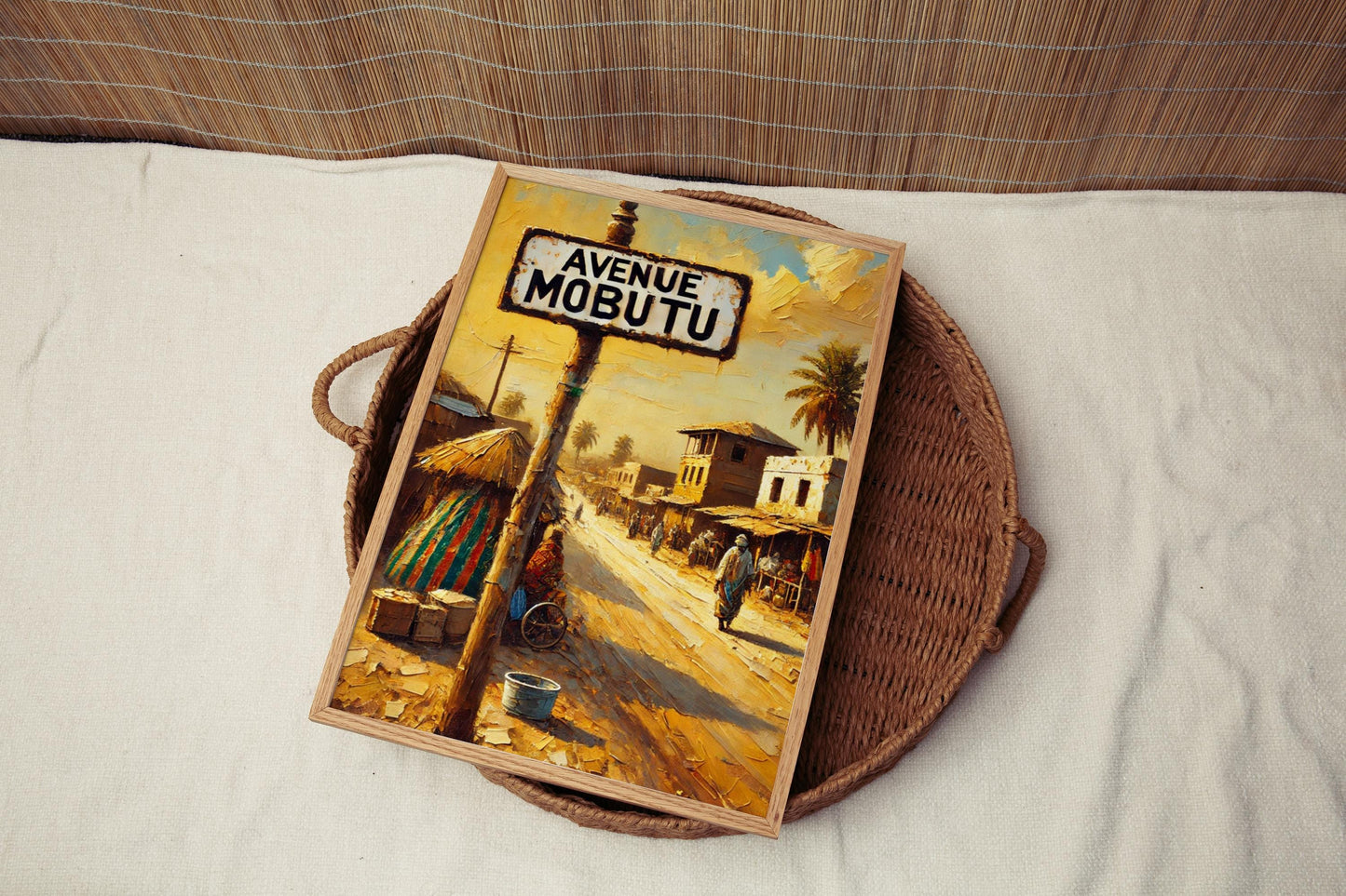 Avenue Mobutu Wall Art, N’Djamena Print, Chad Art, African Street Sign, Travel Poster, Home Decor, Housewarming Gift