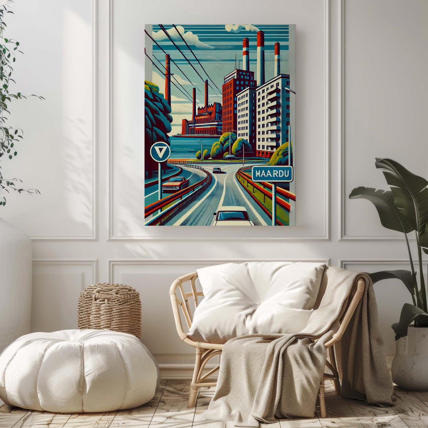 Maardu Art Wall Print – Estonia City Travel Poster, European Artwork, Housewarming Gift, Maardu Wall Decor, Estonian Travel Print