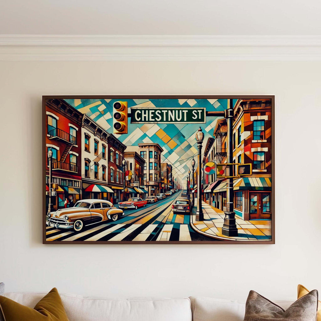 Chestnut St Print - Philadelphia, Pennsylvania, USA