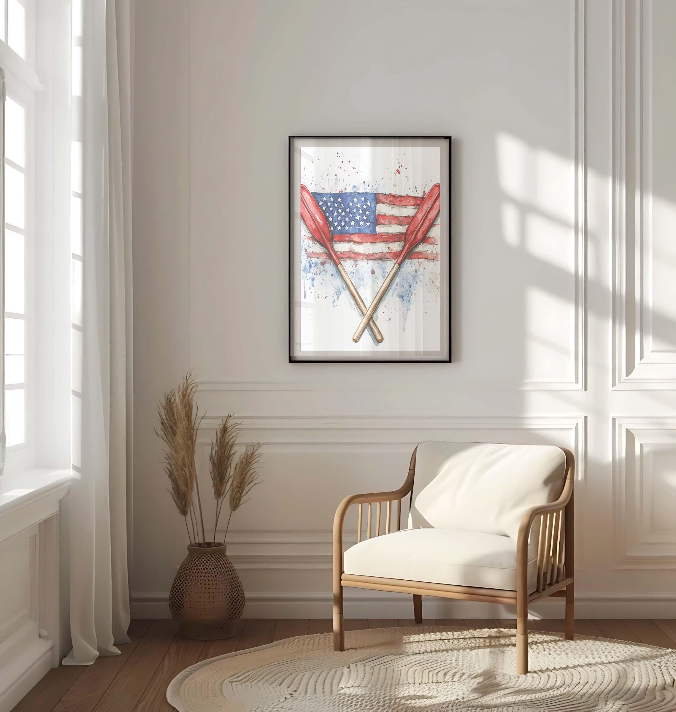 Boat Wall Art Patriotic - United States