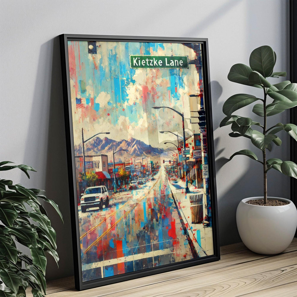 Kietzke Lane Poster Modern - Reno, Nevada, USA