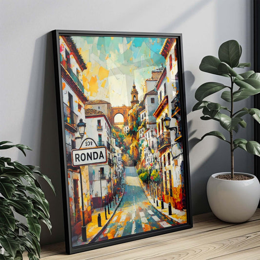 Ronda Art - Spain City Wall Art Print, Travel Poster & European Artwork, Perfect Housewarming Gift