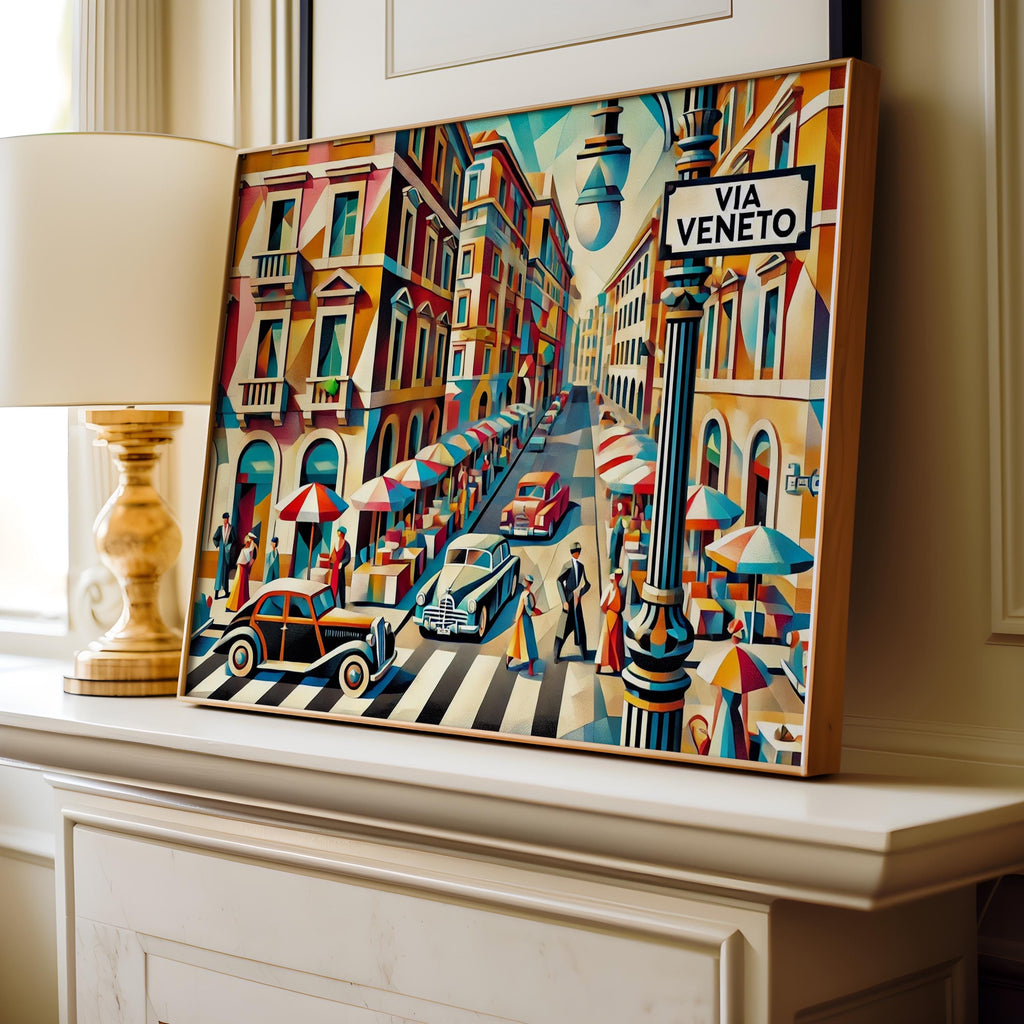 Via Veneto Print Decor - Rome, Italy