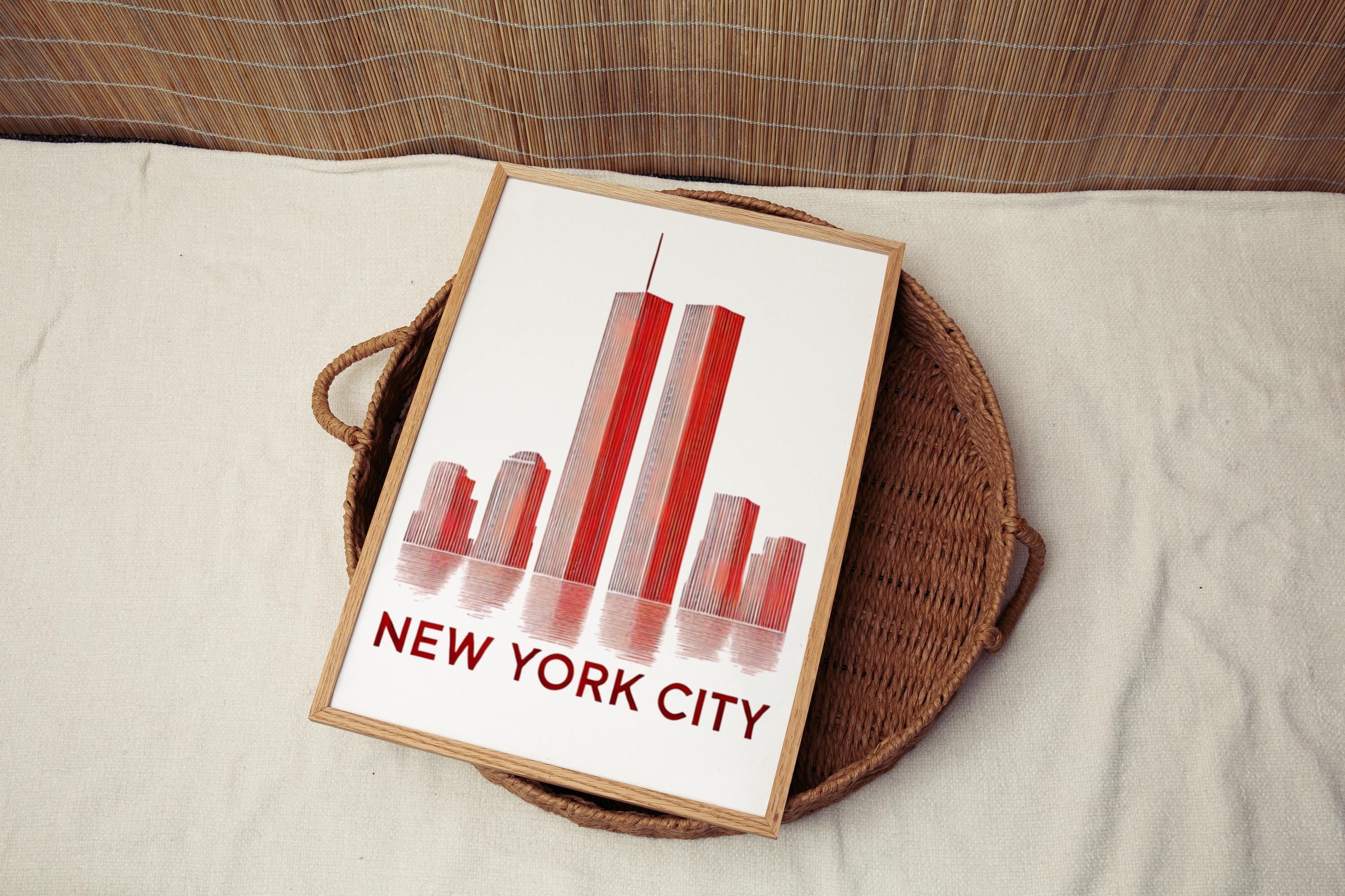 Twin Towers Print - New York, New York, USA