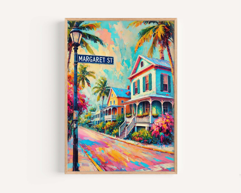 Margaret St Print Vintage - Key West, Florida, USA