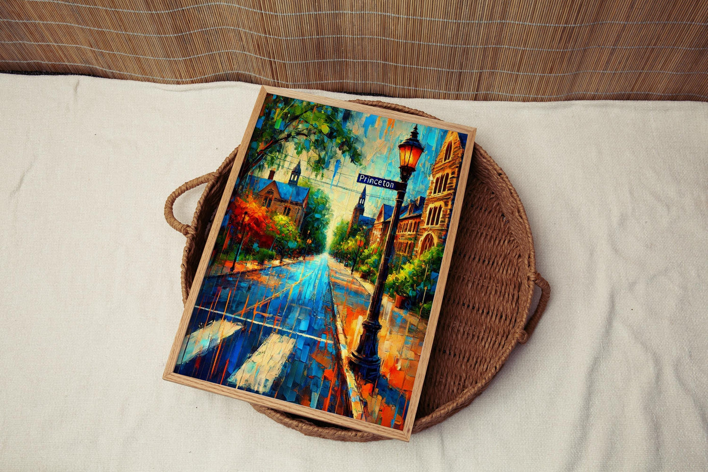 Print Princeton Wall Art - New Jersey Travel Poster, American Decor, Housewarming Gift, Princeton Print, NJ Art, Unique Travel Print