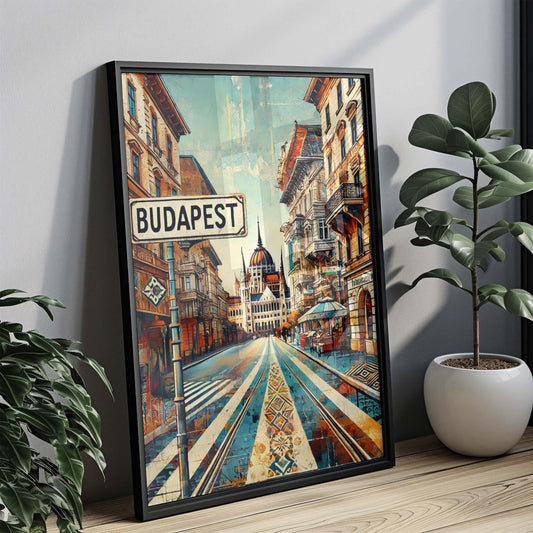 Budapest Art Print – Travel Poster Wall Art, Hungary Gift, European Home Decor, Housewarming & Travel Lover Present