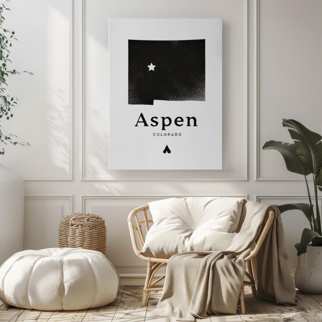 Aspen Rustic Print - Colorado, USA