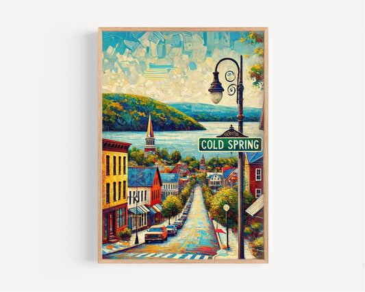 New York Cold Spring Wall Art, Scenic Travel Print And Poster, NY Decor, USA Gift, Housewarming & New York State Home Decor