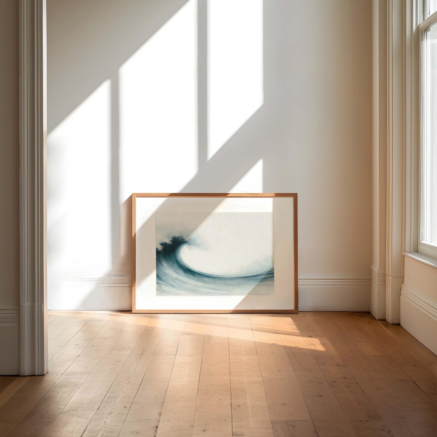 Nature Gift Wave Wall Art, Ocean Print Beach Decor, New Home & Housewarming Art, Family Coastal Nature Wall Decor