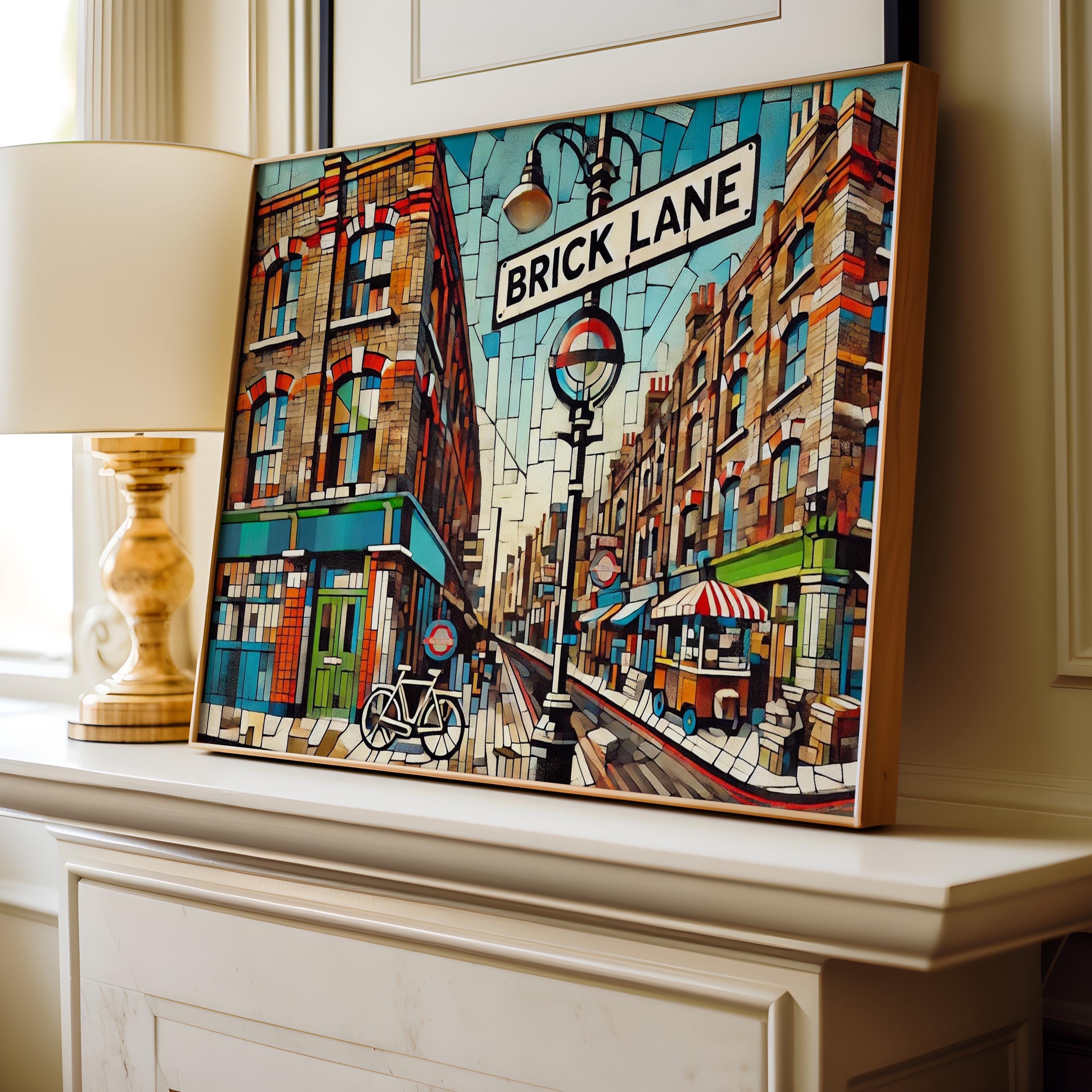 Brick Lane Print London Wall Art Travel Poster Urban Decor Housewarming Gift London Gift