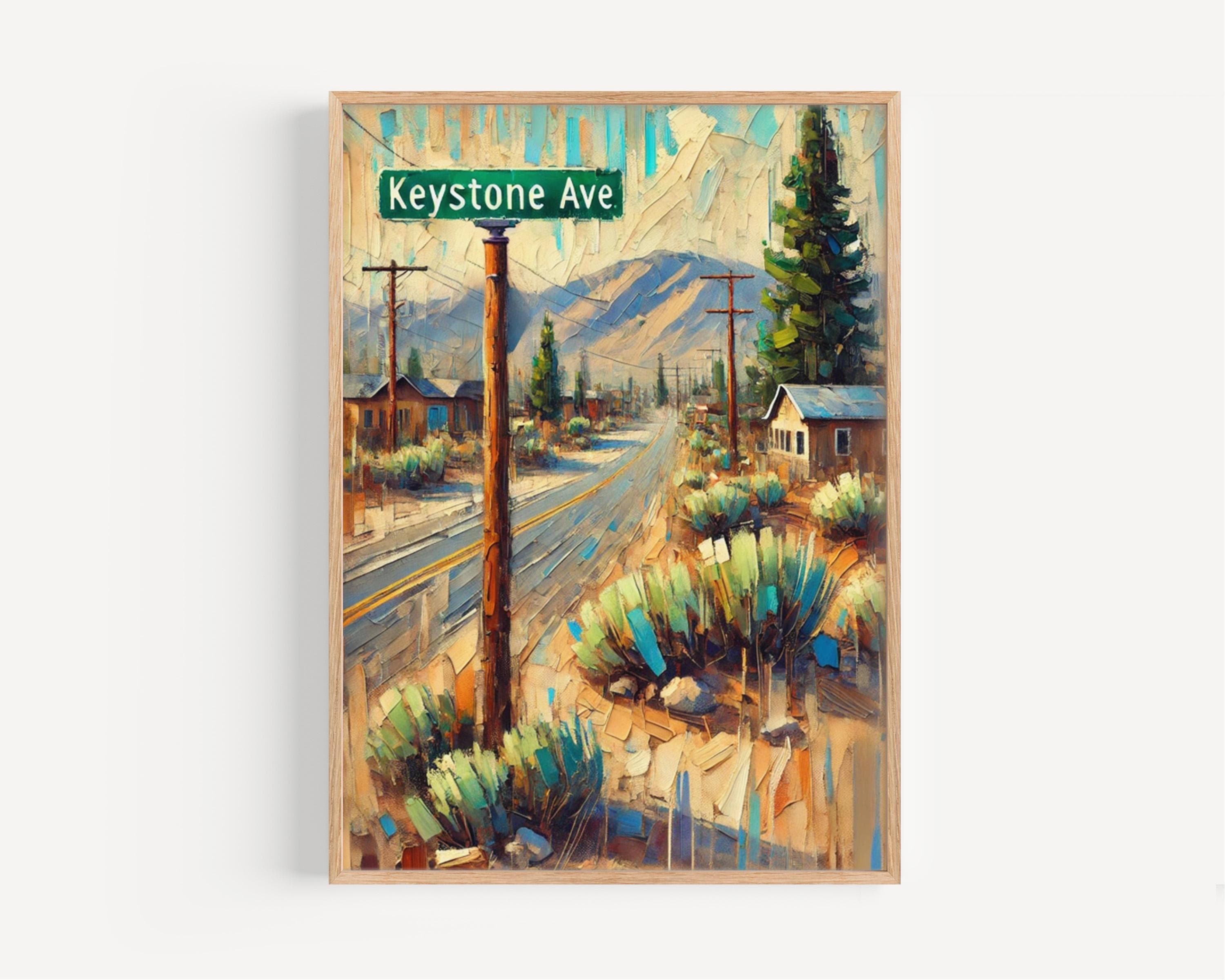 Keystone Avenue Print - Nevada, USA