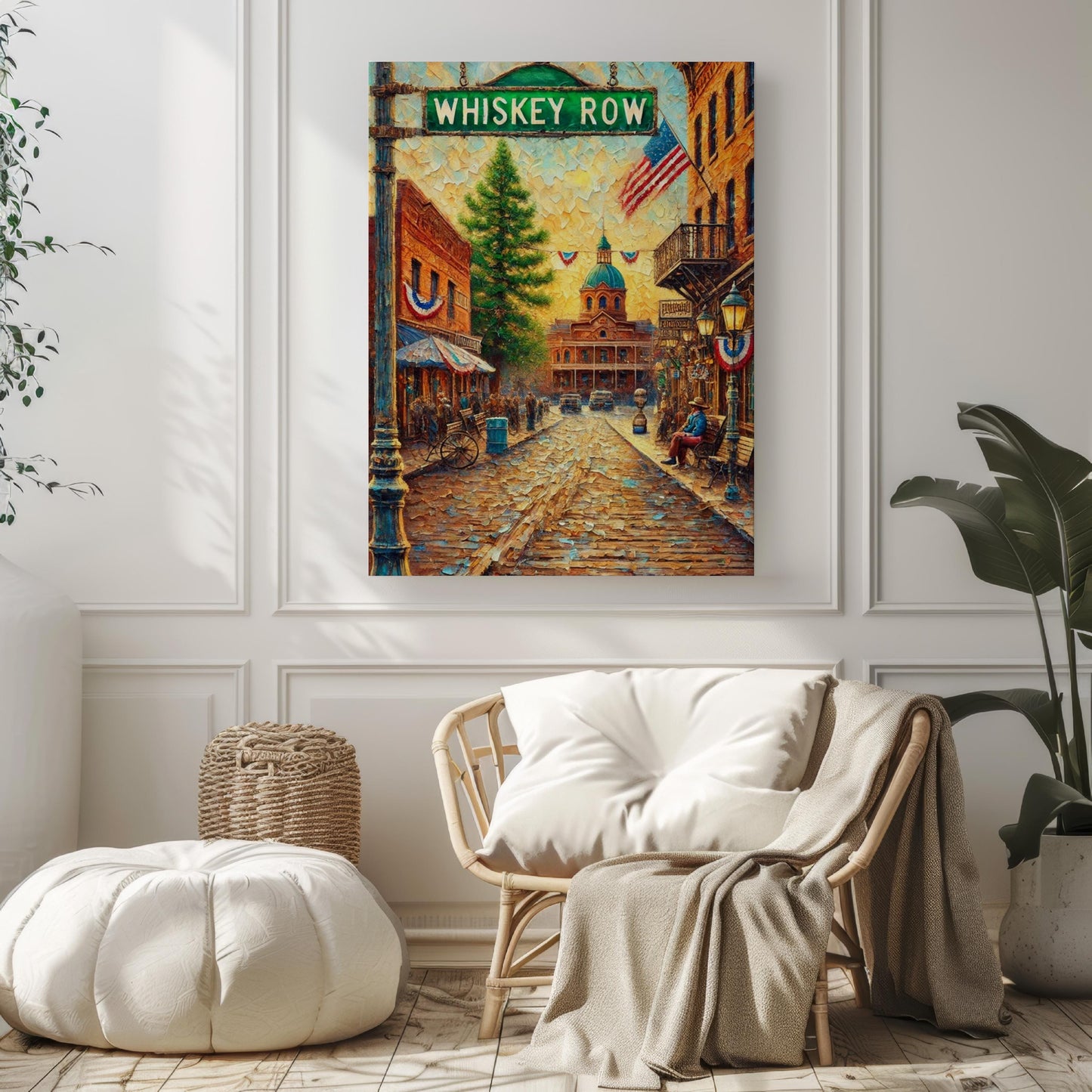 Whiskey Row Wall Art, Prescott Arizona Print, Historic Downtown Street Sign, Rustic Home Decor, Arizona Souvenir, Travel Poster