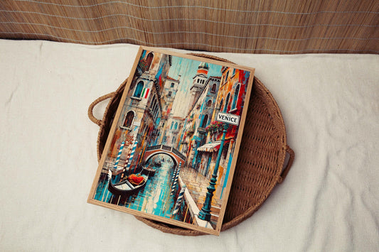 Venice Art Print - Italy Travel Poster, Venice Wall Art, European Decor, Italian Gift & Housewarming Travel Artwork