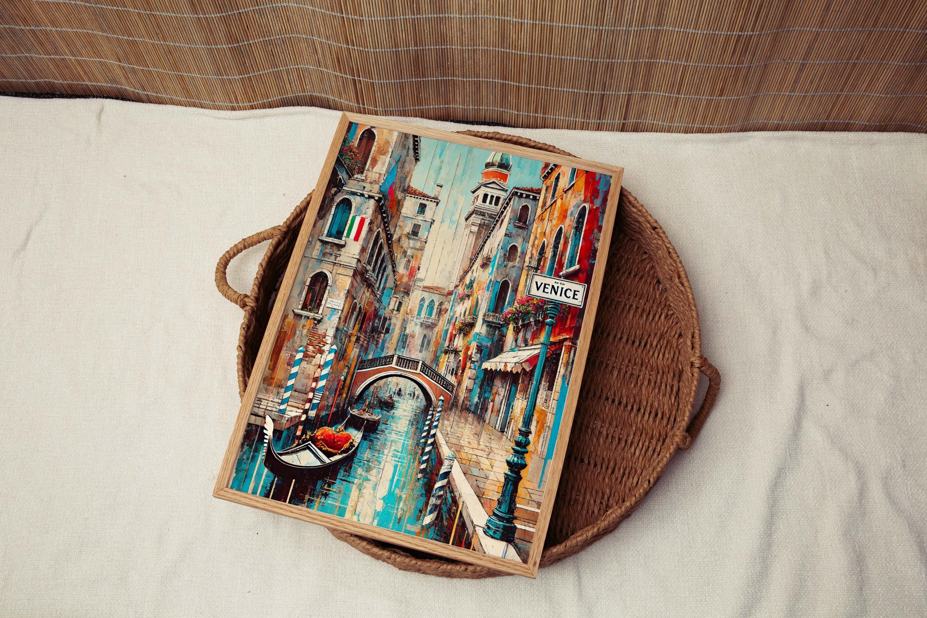 Venice Art Print - Italy Travel Poster, Venice Wall Art, European Decor, Italian Gift & Housewarming Travel Artwork