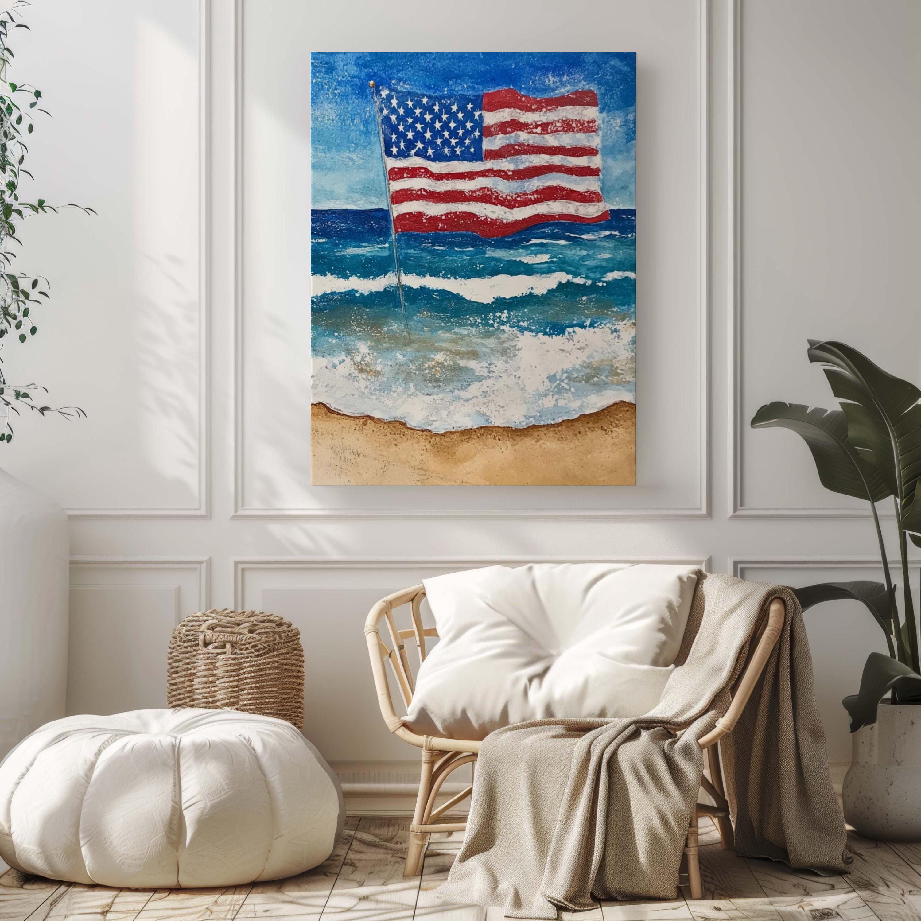 Beach Poster Patriotic - United States