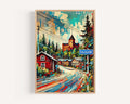 Kajaani Travel Print - Kajaani, Finland
