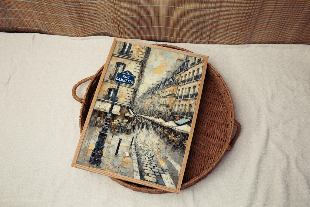 Rue Gambetta Print Vintage - Bordeaux, France