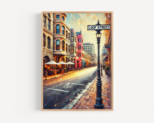 Loop Street Wall Art Cape Town Print South Africa Cityscape Travel Poster African Souvenir Home Décor Gift