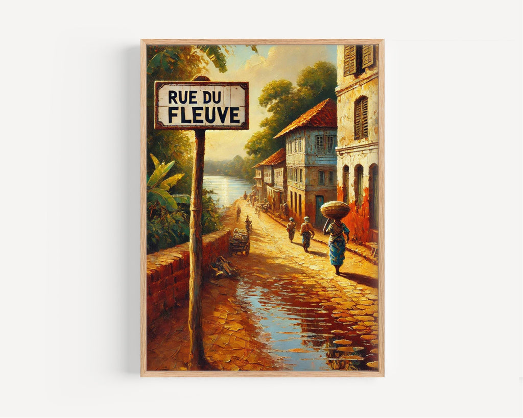 Rue Du Fleuve Wall Art - Bangui, Central African Republic
