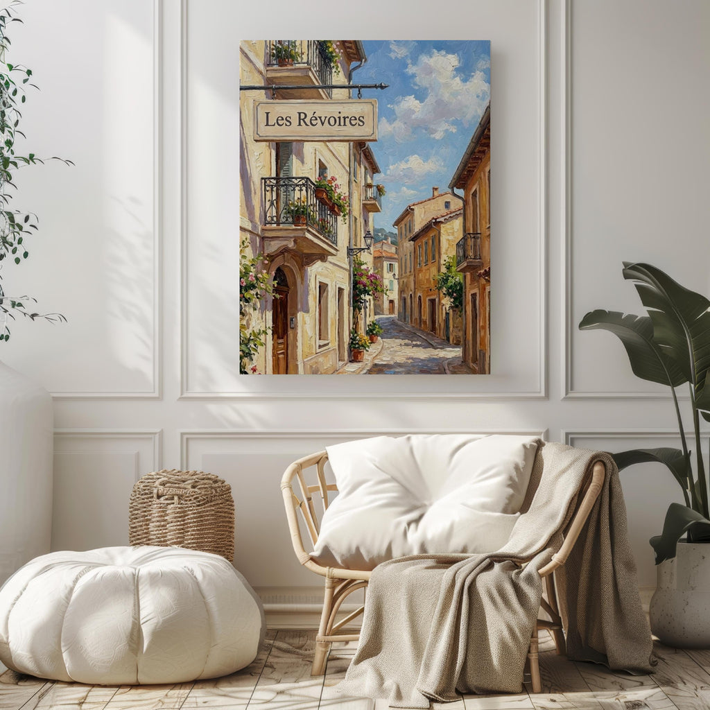 Les Révoires Wall Art Print: Elevated Monaco Travel Poster