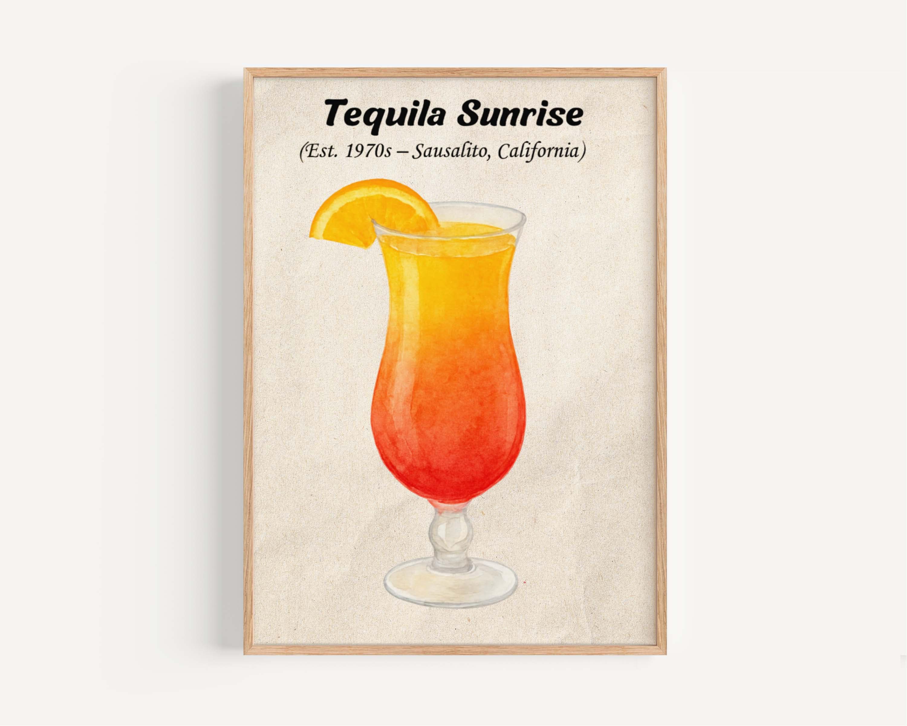 Tequila Sunrise Wall Art